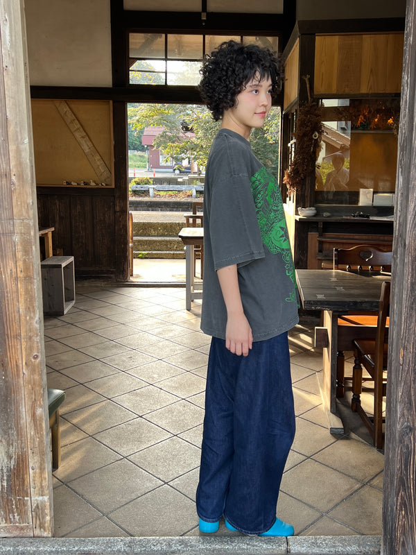 脳内お花畑アフロちゃん！Tシャツ【GREEN】